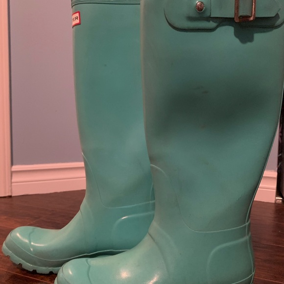 Hunter Shoes Hunters Original Mint Green Rain Boot Poshmark